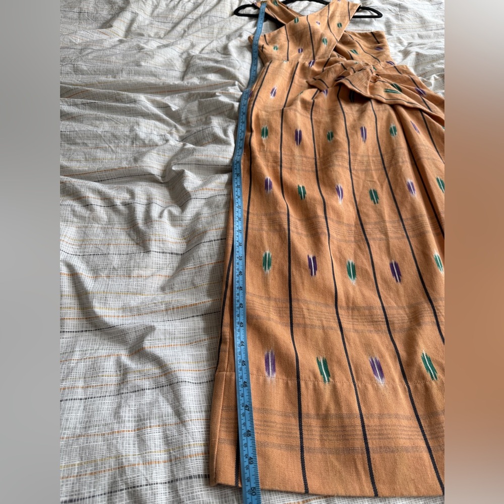 Ulla Johnson Orange Pattern Crossover Halter Maxi Dress similar to Noelle - Picture 5 of 16